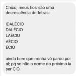 Chico Felitti Instagram - DEU O NOME! As histórias de nomes mais únicos competiram ontem. Essas são as dez mais votadas, mas tem 40 no story destacado EC NOME. Ome. Me. E. Aonde O Nome É Gratidão