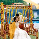 Chitra Shukla Instagram - Haldi 💛 @realsupercop @weddingbellsphotography @sonichawla_makeovers @rs_sonalbridalmehandi @vcwedding_ #chitrashukla #vaibhavupadhyay #chitrashuklaupadhyay #vc #vcwedding #shadi #vaibhavchitra #haldi #wedding Indore, India