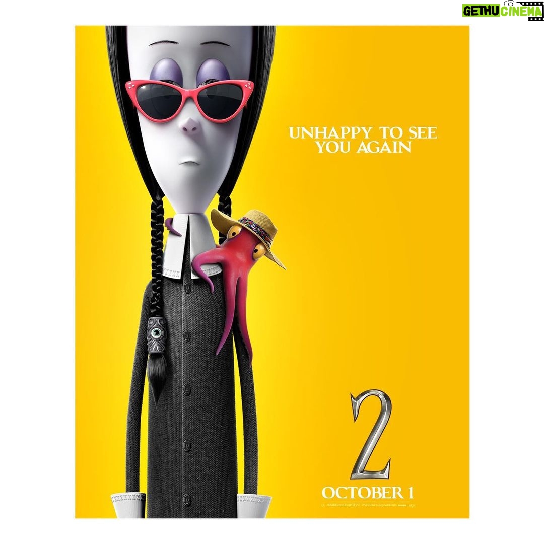 Chloë Grace Moretz Instagram - Don’t call her. Don’t text her. Wednesday’s on vacay and will be back on Wednesday morning for the new #AddamsFamily2 trailer. @meettheaddams
