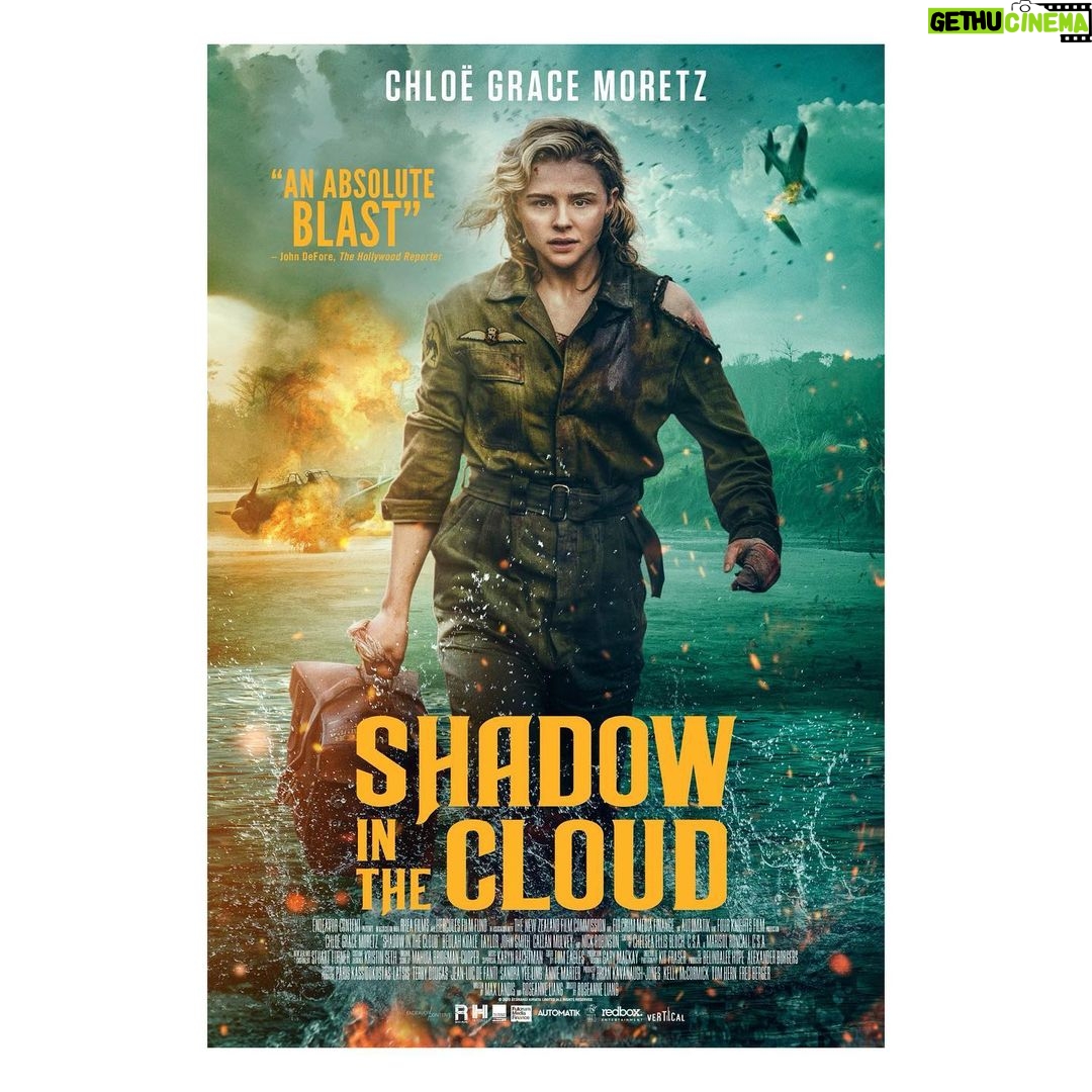 Chloë Grace Moretz Instagram - So excited to debut the poster for #ShadowInTheCloud! Pre-order it on @appletv today, and watch it safely at home on demand #january1