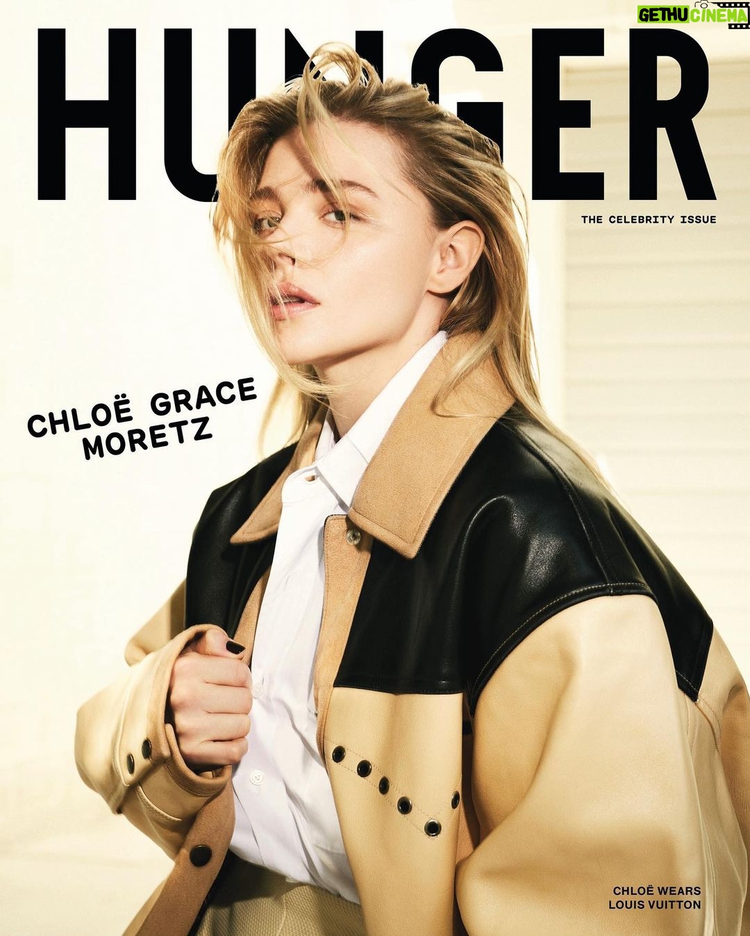 Chloë Grace Moretz Instagram - “The first time I experienced paparazzi, it was 10 to 15 adult guys surrounding a 12-year-old girl. It’s an assault on all the senses, with screaming and flashes. I got into the car afterwards, and I just burst into tears.” She was the child star who did everything right and yet still lost herself along the way, albeit in private. But after dealing with the intense paparazzi, social media intrusion and the effects of being in the public eye, @chloegmoretz finally feels like a grown-up woman, she tells HUNGER. This cover story will be available in HUNGER 25 on newsstands next Tuesday and online shortly after. Pre-order The Celebrity Issues this weekend at hungertv.com🔗 @chloegmoretz wears @Louisvuitton Photographer @rachell_photo Writer @cressideuxmille Editorial Director @devinderbains Creative Direction and Design @katastrophe.33 Fashion Stylist @thegriceisright at @forwardartists Hair Stylist @gregoryrussellhair @thewallgroup Makeup Artist @storyofmailife at @thewallgroup Manicurist @nailsbyshige at @startouchagency Fashion Assistant @catielaneismyname Photography Assistant @garey_quinn @stephen_goldstein Digital Artwork @golynkina #chloegracemoretz