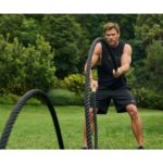 Chris Hemsworth Instagram - Get active with this 20 minute upper body blast with the @centrfit strength equipment 💪🏻 Push up w/ handles 25 reps Banded lateral raise x 12 reps Rest 40-60 sec x 4 sets Standing hammer curls 12 reps (each arm) Battle rope 50 reps Rest 40-60 seconds x 4 sets Plank hold 1 minute Rest 30 sec x 3 sets Save up to 25% on Centr digital coaching & strength equipment.