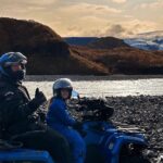Chris Hemsworth Instagram - Day 3 in Iceland, started a bikey gang with my daughter. Currently we’re the only two members and that’s how we’ll keep it for now 👊🏍️ @icelandencounter