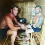 Chris Hemsworth Instagram - No better way to finish a workout. Combining a sauna with an ice bath is an effective way to improve circulation, reduce inflammation, speed up muscle recovery and elevate your mood. The heat from the sauna causes blood vessels to dilate, which improves blood flow and reduces inflammation. The cold from the ice bath causes blood vessels to constrict, which improves circulation and reduces muscle soreness. This contrast between hot and cold temperatures helps to improve overall recovery and reduce the risk of injury @centrfit @zocobodypro @odin_icebaths
