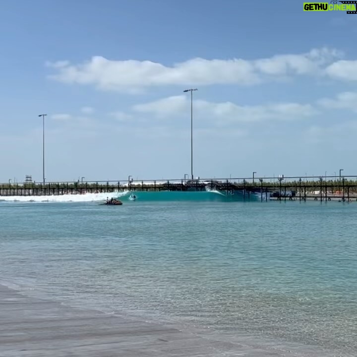 Chris Hemsworth Instagram - Watching my kids progress through the day until they were backhand tube riding better than the adults was all time 🤙thanks @kellyslater @surfabudhabi @mitchcrews for a super fun session