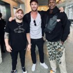 Chris Hemsworth Instagram - Two of the most dangerous men in the world and then some guy who plays dress ups for a living 😂 @stylebender @alexvolkanovski #ufc