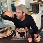 Chris Hemsworth Instagram - Thank you for all the birthday wishes! Another lap around sun and still goin strong! I can safely say not a single piece of cake made it through the night 🎂 🍰 🧁