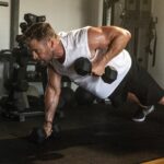 Chris Hemsworth Instagram – Have a go at this upper body session!! Hitting back, chest, shoulders, and triceps @centrfit 

Warm-up 
Ball slams – 10 
Rest 30 seconds – 4 sets 

Superset 
Bent over rows (left & right) – 10 reps 
Push-ups – 15 reps 
Rest 60 seconds – 4 sets total 

Triset 
Renegade row (left & right) – 8 reps 
Lateral raise – 8 reps 
Tricep push down – 10 reps 
Rest 60 seconds – 4 sets total