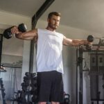 Chris Hemsworth Instagram – Have a go at this upper body session!! Hitting back, chest, shoulders, and triceps @centrfit 

Warm-up 
Ball slams – 10 
Rest 30 seconds – 4 sets 

Superset 
Bent over rows (left & right) – 10 reps 
Push-ups – 15 reps 
Rest 60 seconds – 4 sets total 

Triset 
Renegade row (left & right) – 8 reps 
Lateral raise – 8 reps 
Tricep push down – 10 reps 
Rest 60 seconds – 4 sets total