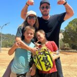 Chris Hemsworth Instagram – Massive thanks to @poleacamp for having our kids out, they went from jumping puddles to launching across big table tops in a week! #motocross