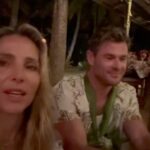 Chris Hemsworth Instagram - Fiji night in @tavaruaislandresort where the Kava flows as steady as the surf! Bula! 🤙 #bula @tavaruaislandresort @elsapataky