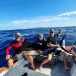Chris Hemsworth Instagram - My son wanted to catch a fish for the locals in Fiji and after 3 attempts and about 12 hrs at sea we pulled in this beauty. Fed the village for 3 days. Ps if your wondering why my son calls me Chris it’s because I’m his BFF and true mates don’t call each other dad @tavaruaislandresort