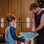 Chris Hemsworth Instagram - Watching my kids progress through the day until they were backhand tube riding better than the adults was all time 🤙thanks @kellyslater @surfabudhabi @mitchcrews for a super fun session