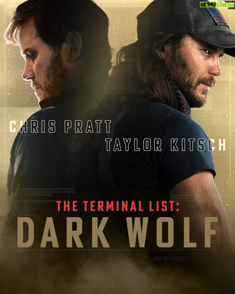 Chris Pratt Instagram - From the Producers of #TheTerminalList and NYT Bestselling author @jackcarrusa–introducing THE TERMINAL LIST: DARK WOLF, a prequel series featuring Ben Edwards and James Reece. Production begins early this year.