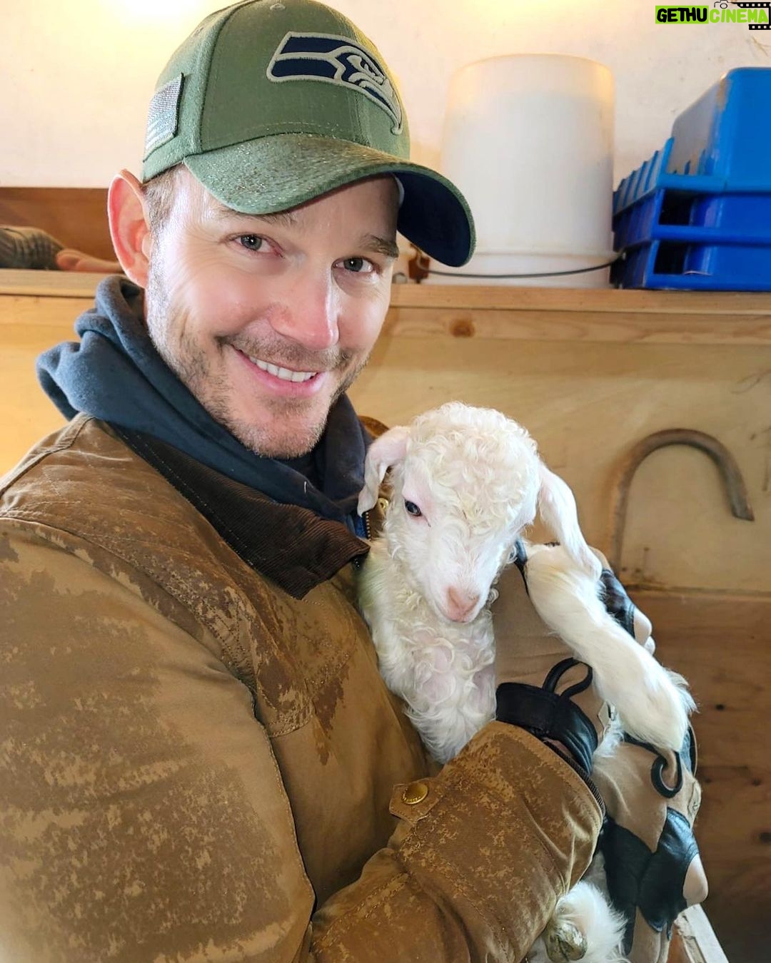 Chris Pratt Instagram - Thank you to everyone who checked out The Super Mario Bros. Movie this weekend! If you haven’t yet, do! To celebrate I held a baby goat, caught a couple bass, found a blacktail shed, drank some coffee and hung out with my bro in the A- frame he and his girlfriend Lindsay refurbished, got teased because Lindsay actually found the shed not me but I took a picture like I found it. Am I jealous? Yes. But would I tell her that? No. Psalm 23 “He makes me lie down in green pastures. He leads me to still water.” #StillwaterRanch