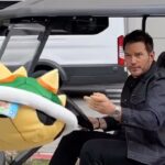 Chris Pratt Instagram – Actual footage of me pulling up to the theater because The Super Mario Movie is Now Playing!!! Wahooooo 🌈🎮🍄 #SuperMarioMovie