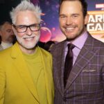 Chris Pratt Instagram – The Guardians on the Purple Carpet! Not pictured: all the sweat drippin’ down my back! #GOTGVol3
