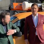Chris Pratt Instagram - To power-up for the Mario premiere, my brother Charlie Day and I went foraging through the park…on our hands and knees, eating all types of leaves, mushrooms, and smiley faced stars! The next thing you know, we were almost late! So we hopped in our trusty van and Charlie was throwin’ banana peels at oncoming traffic! And that’s the true story of how we arrived at the Super Mario Movie premiere! Wahooooo 🍄🌈🪠 Photo Credit: @alexberliner