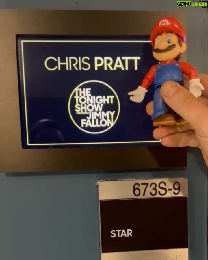 Chris Pratt Instagram - There’s so much to unpack here… yes I’m wearing a mushroom pin (and I love it), yes I have a plunger on my head (no it is not comfortable) and yes… I’m on the Tonight Show with Jimmy Fallon… TONIGHT! It’s Mario time! 🍄 🪠