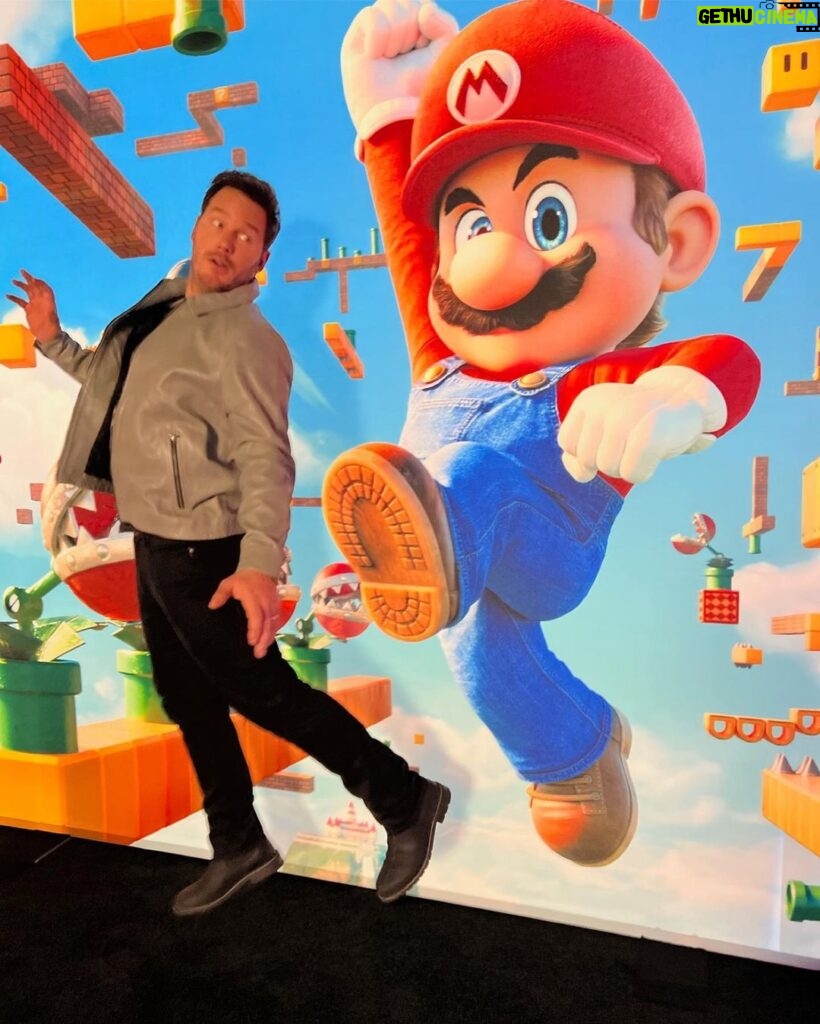 Chris Pratt Instagram - We’re only one week away!!!🍄🌈 One thing I’ve come to learn through this process is Nintendo and The Super Mario Bros. have touched the lives of so many people over the past 38 years. I’m super grateful to be part of the team that brought these characters to the big screen for the first time in 29 years. Humbly, the movie is incredible. Absolutely everything you could want. Humor. Heart. Beautiful animation. Killer music. And the type of nostalgia unique to 38 years of hypnotic game play!! IT. IS. EPIC. You will see! I’m so blessed to be in good company with the coolest cast who made the promotion of this film so fun, @charliedayofficial, @sethrogen, @jackblack, @keeganmichaelkey, @anyataylorjoy! Thank you for laughing at all (yes, you read that right, ALL) of my jokes.. If only 9 year old Pratt could see us now!! We did it buddy. HERE WE GOOOOO! @supermariomovie #SuperMarioMovie