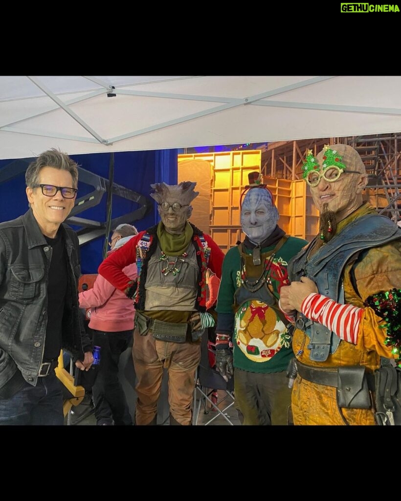 Chris Pratt Instagram - Just a few sneak peeks behind the scenes filming our Holiday Special with none other than Legendary Hero Kevin Bacon. Now streaming on @disneyplus.