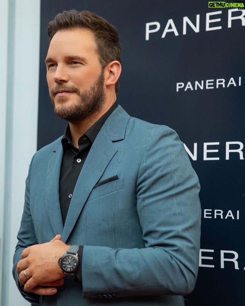 Chris Pratt Instagram - Welcome to New York, Casa Panerai! As a fan of these beautiful watches for countless years, I’m truly privileged to have had the honor of inaugurating the grand opening of this boutique! Thank you for having me, for creating these classic timepieces, and for letting me ride in on this incredible vintage Alfa Romeo. @Panerai #CasaPanerai #Panerai
