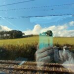 Chrissie Hynde Instagram - An artistic shot from window of train …. This is the life! A night / gig in Edinburgh the day after the gig in Hebden Bridge. Magic! Touring the UK by train. The best.