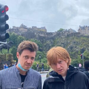 Chrissie Hynde Instagram - It’s me, 
Chrissie, writing from beautiful Edinburgh.  Here’s a picture of the Castle ( in the background, obscured a bit by 2 lost looking tourists.) 
Show tonight …. will report back …
Xch 

(P.S. Tickets to @queens_hall Edinburgh available through the link in bio)