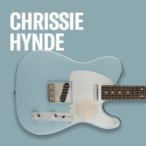Chrissie Hynde Instagram - Today @fender announces a new guitar model, honouring Chrissie with a namesake model of her own. The Chrissie Hynde Fender Telecaster pays tribute to her beloved ’65 Tele, featuring a stunning Road Worn Ice Blue Metallic finish, a chrome mirror pickguard, a ‘mid 60s C-shaped neck and custom single-coil pickups for a classic vintage tone & feel.
 
Learn more about the guitar at fender.com/chrissie-hynde-telecaster
 
-CHHQ