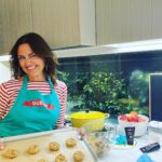 Chrissie Swan Instagram - Cookie time! 🍪 Slide for finished product! My daughter started a little business in lockdown by making epic choc chip cookies and since then we’ve always had them in the pantry. I used this recipe from Queen and it certainly did not disappoint - there’s cream cheese in it for a start which I’d never encountered in a cookie recipe and it adds a little je ne sais quoi. Actually I made a double batch and froze the extra one in balls ready for next week… I added more of the vanilla paste though because I’m crazy like that - go for 2 tablespoons. See my stories for a tip on how to make them all uniform and fancy! Here’s the recipe cos I know you’re gonna ask! WHAT YOU’LL NEED * 2 3/4 cups plain flour * 1 teaspoon baking soda * 1 teaspoon baking powder * 2 teaspoons cornstarch * 1 teaspoon sea salt * 140 grams unsalted butter, at room temperature * 1/4 cup cream cheese, at room temperature * 1 1/4 cups brown sugar * 1/2 cup caster sugar * 1 1/2 teaspoons Queen vanilla paste (I used 2 tablespoons) * 2 large eggs * 2 cups dark choc chips WHAT TO DO: 1. Preheat oven to 180ºc. Line baking sheets with parchment paper. 2. Whisk together flour, baking soda, baking powder, cornstarch and salt. 3. In the bowl of an electric mixer, beat the butter, cream cheese and sugars on until light and creamy. Add in the vanilla and the eggs, one at a time, beating well after each addition. Slowly beat in the flour mixture and stir in the choc chips.  5. Using a 1/4 cup measuring cup measure out balls and push into a cookie cutter onto the tray. Squash a little bit. 6. Bake for 10 to 11 minutes, or until barely golden brown. Scoff! #ad @queenfinefoods #queenbaking #alittlequeendoeswonders