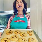 Chrissie Swan Instagram - Cookie time! 🍪 Slide for finished product! My daughter started a little business in lockdown by making epic choc chip cookies and since then we’ve always had them in the pantry. I used this recipe from Queen and it certainly did not disappoint - there’s cream cheese in it for a start which I’d never encountered in a cookie recipe and it adds a little je ne sais quoi. Actually I made a double batch and froze the extra one in balls ready for next week… I added more of the vanilla paste though because I’m crazy like that - go for 2 tablespoons. See my stories for a tip on how to make them all uniform and fancy! Here’s the recipe cos I know you’re gonna ask! WHAT YOU’LL NEED * 2 3/4 cups plain flour * 1 teaspoon baking soda * 1 teaspoon baking powder * 2 teaspoons cornstarch * 1 teaspoon sea salt * 140 grams unsalted butter, at room temperature * 1/4 cup cream cheese, at room temperature * 1 1/4 cups brown sugar * 1/2 cup caster sugar * 1 1/2 teaspoons Queen vanilla paste (I used 2 tablespoons) * 2 large eggs * 2 cups dark choc chips WHAT TO DO: 1. Preheat oven to 180ºc. Line baking sheets with parchment paper. 2. Whisk together flour, baking soda, baking powder, cornstarch and salt. 3. In the bowl of an electric mixer, beat the butter, cream cheese and sugars on until light and creamy. Add in the vanilla and the eggs, one at a time, beating well after each addition. Slowly beat in the flour mixture and stir in the choc chips.  5. Using a 1/4 cup measuring cup measure out balls and push into a cookie cutter onto the tray. Squash a little bit. 6. Bake for 10 to 11 minutes, or until barely golden brown. Scoff! #ad @queenfinefoods #queenbaking #alittlequeendoeswonders
