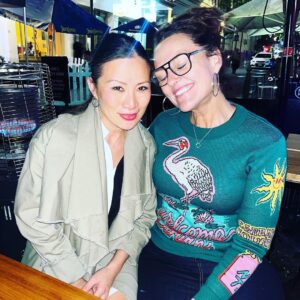 Chrissie Swan Instagram - Still coming down from an absolutely epic weekend in Adelaide where my cohost and ride-or-die @jackcharles and I crashed a listener’s wedding (you @kristiekemp_ !), scoffed a pie floater, hung with @pohlingyeow (twice!), ate amazing food at @shobosho and @fugazzi.bdr and played with my old radio sister @_hayleypearson - just the best weekend ever! Thanks Adelaide! ❤️ We are loving @thechrissieswanshow - tune in 2-4 every weekday on all the novas! Xxxx

Dress: @rebecca_thompson_fashion 
Jumper: @wah_wah_australia