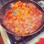Chrissie Swan Instagram - This is probably a very boring recipe BUT it’s tasty AF and goes under the category of FYKME (Food Your Kids Might Eat). Just a good way to get some veges in because a pile of steamed zucchini on a plate doesn’t cut it at my place and never has. I did a big one here but you can halve the recipe. Freezes well. Can eat on its own or stirred through pasta. It has a kind of lasagne vibe but it’s 100% just veg. 5 zucchinis (chopped) 2 brown onions (diced) Heaps of garlic 8 tomatoes (chopped) Oregano. Cheese 8 tablespoons tomato paste. Pan fry zucchini on its own in a very hot pan so it gets brown and lovely. Add in onion and garlic and fry off. Throw in tomatoes and tomato paste and cook together until done. Salt and pepper. Transfer to a baking dish. Sprinkle with cheese. Bake for maybe 20 minutes until hot and cheese has melted. Scoff!