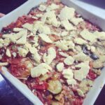 Chrissie Swan Instagram - This is probably a very boring recipe BUT it’s tasty AF and goes under the category of FYKME (Food Your Kids Might Eat). Just a good way to get some veges in because a pile of steamed zucchini on a plate doesn’t cut it at my place and never has. I did a big one here but you can halve the recipe. Freezes well. Can eat on its own or stirred through pasta. It has a kind of lasagne vibe but it’s 100% just veg. 5 zucchinis (chopped) 2 brown onions (diced) Heaps of garlic 8 tomatoes (chopped) Oregano. Cheese 8 tablespoons tomato paste. Pan fry zucchini on its own in a very hot pan so it gets brown and lovely. Add in onion and garlic and fry off. Throw in tomatoes and tomato paste and cook together until done. Salt and pepper. Transfer to a baking dish. Sprinkle with cheese. Bake for maybe 20 minutes until hot and cheese has melted. Scoff!