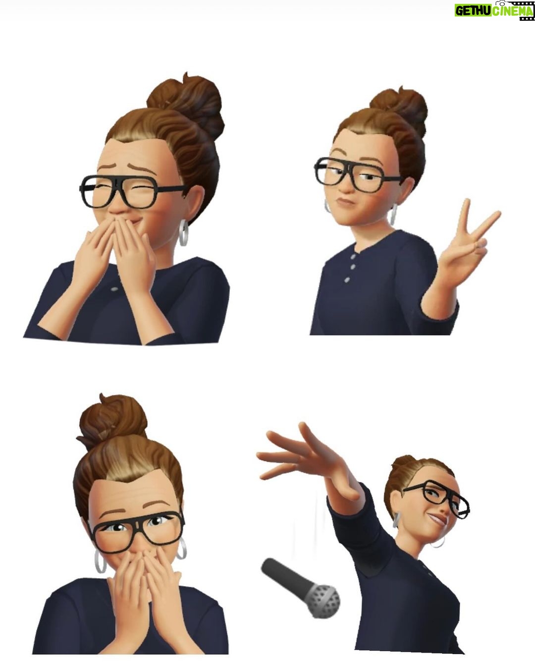 Chrissie Swan Instagram - Inspired by @faheyyounger who always uses the most DOPPELGÄNGER avatar ever I had a play around and came up with this. Thrilled. Expect to see it a lot as my vlog era continues into 2024… (I actually even have that exact top and those are clearly my @brookeshields tribute glasses - and the hoops. Goes without saying)