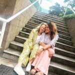 Chrissie Swan Instagram – Happy 50th birthday to my partner in crime for over 40 years. May we climb the stairs alongside each other forever and ever, until we both need one of those nifty stair-chair thingies. 
Love you so much. ❤️
@rebecca_thompson_fashion 
@farmviganorestaurant