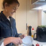 Chrissie Swan Instagram – Kelly slid in to my DMs and asked me how to make an omelette so who am I to ignore this plea? No one, that’s who. Please enjoy the next instalment of my vlog era. Mama’s got a new video editing app and she’s not afraid to use it! Also side note – use organic free range eggs if you possibly can for omelettes because they’re the only thing in the meal and the key ingredient has nowhere to hide! They make a huge difference and aren’t that more expensive. Also: butter: Always and forever BUTTER. Happy Egging! @thefrockfarm – this one’s for you! 🍳 
(Also: I’m wearing a bumbag in the kitchen because I wear a bumbag every minute of every day and it’s changed my life the end) (And this is a ‘Classic Omelette’ – you can add cheese or whatever you want after you’ve poured the egg in the pan but this is the BASE OF ALL THAT IS GOOD and the method is essential and applicable to all incarnations of omelettes 😊)