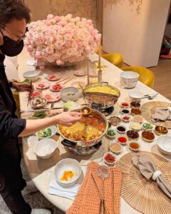 Chrissy Teigen Instagram - I had a really nice birthday 🥹 went to to see my friends @flamingo_estate, had a beautiful lunch with friends, then did ketamine therapy and saw space and time and baby jack and some weird penguins and cried and cried and cried. Then laid with my babies, then hot pot, then hung with my best friend 💗