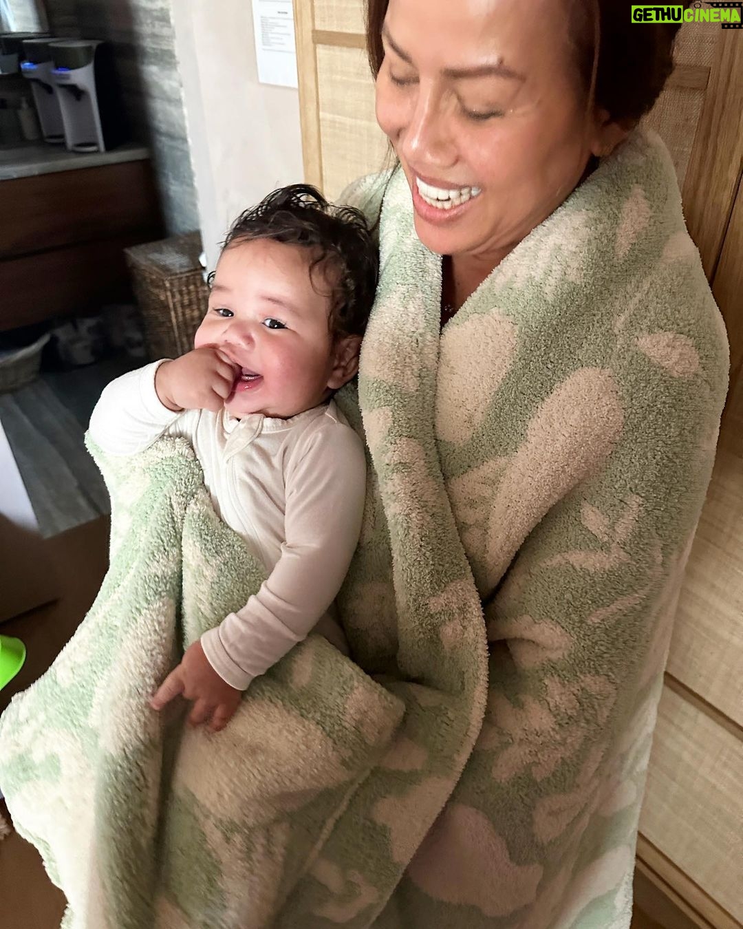 Chrissy Teigen Instagram - it’s PISTACHIO launch day over at @cravingsbychrissyteigen but here at the house it is a **LIFESTYLE** - shop our COVETED (seriously, if you have one of the other colors, you already know!!) teddy robe in pistachio, or our pocketed snacking blanket TOOOOODAY!!!!