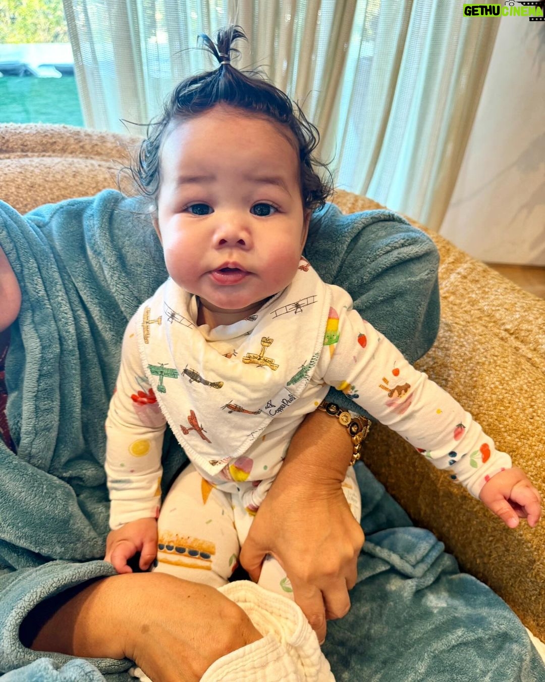 Chrissy Teigen Instagram - woke up to miles giggling, saying he did something funny. I was scared