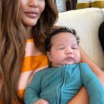 Chrissy Teigen Instagram - this dress makes me very happy 🧡 @zimmermann