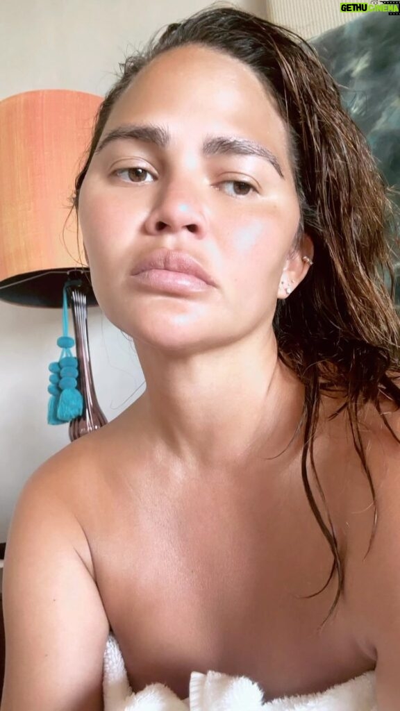 Chrissy Teigen Instagram - do NOT listen to “what was I made for” in the shower just don’t. I did an experiment and it’s 20.5 times more utterly devastating in the shower than outside the shower (as shown here)