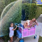 Chrissy Teigen Instagram - THANK YOU @baby2baby and @wonderfold, for inviting me to design this wagon. I had so much fun working together on this project and I'm grateful to Wonderfold for their incredibly generous donation to Baby2Baby, which continues to provide millions of essential items to families in need across the country.