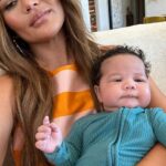 Chrissy Teigen Instagram - this dress makes me very happy 🧡 @zimmermann