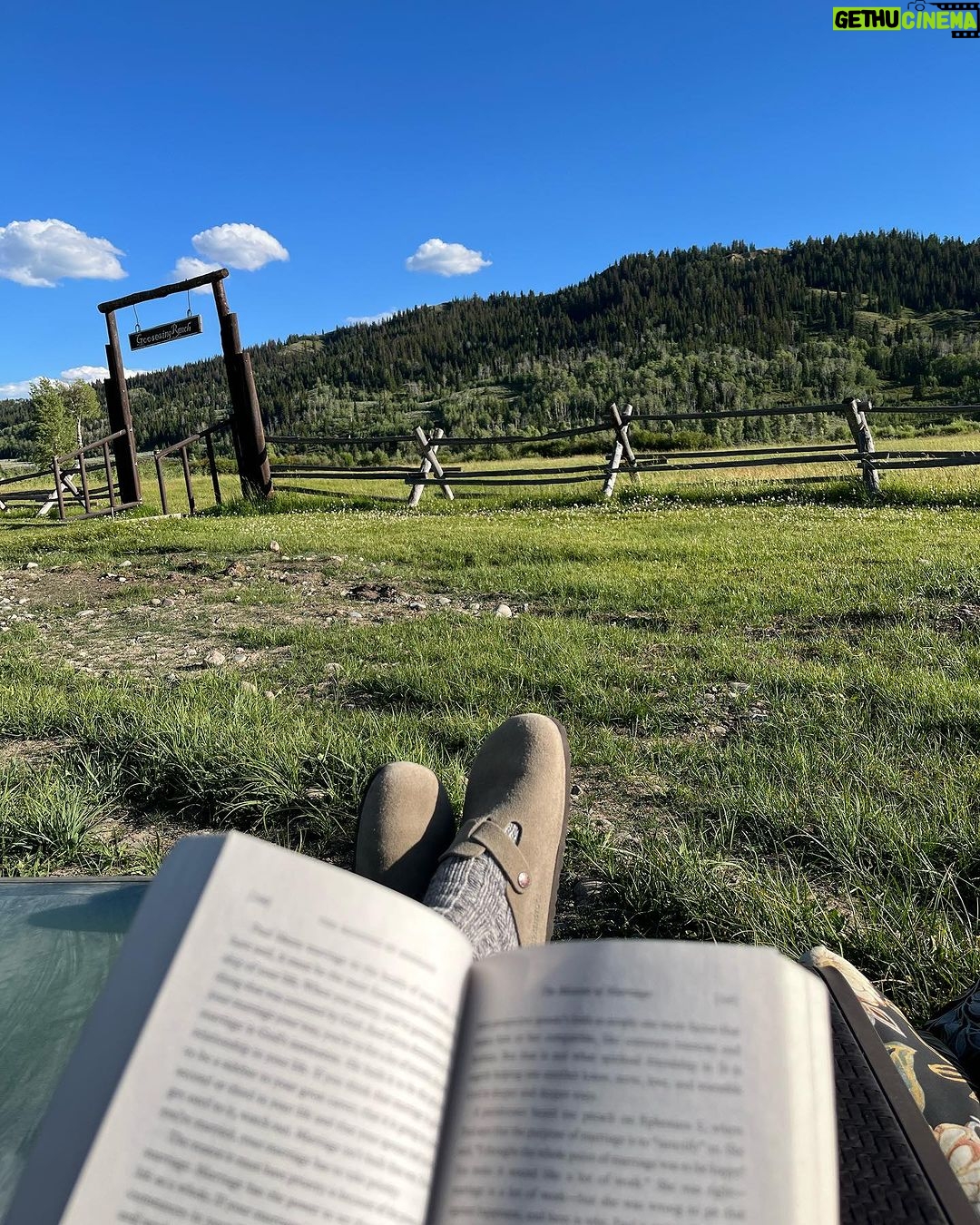 Christina Vidal Instagram - These pictures don’t even begin to describe the beauty and glory of this place. Long story short, I had been praying for peace, quiet, time with the Lord and more fun with my hubby; God answered that prayer and more with this trip. It was relaxing, adventurous and life changing in some ways! We did EVERYTHING from fishing, swimming, rising horses, moving cattle, to drinks and music by the fire 🔥 And dancing with my 🤠 at a cowboy bar 😉 Literally Perfect. Thank you God and thank you to the @goosewingranchwyo family for an unforgettable time :) If you’re looking for a fun getaway, family or adult, you gotta visit @goosewingranchwyo We did EVERYTHING from fishing, swimming, rising horses, moving cattle, to drinks and music by the fire 🔥 Literally Perfect.