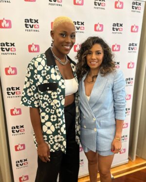 Christina Vidal Instagram - Austin, you were good to me!  Thank you so much!  @atxfestival Thank you for having me! I had a blast!  From a fabulous hotel @austinproperhotel , to an amazing glam team @glambynatalie and @jennaunderwood__ , the most epic PR team; @calyjohnson @amazonfreevee to the opportunity to play Carla (formerly portrayed by the exquisite @perlmonster )from the Tv show Cheers in a script reading!! 
It felt more like a paid vacation than work. 😎💕

But what I enjoyed most of all was getting to talk about our show with my super talented cast mate @ignaciodiazsilverio and hearing how much everyone loves the show. 
The only sad part about this experience was that we didn’t get to share it with our incredible producers and creator writers of the show , @shea.serrano and Mike Shur.  @lisamusebryant @mightypeter They and our fantastic staff of writers are the real MVP’s of this show! 
Thank you all again for this opportunity!