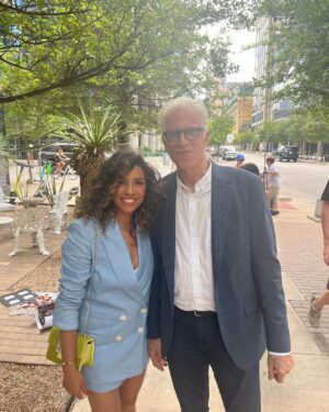 Christina Vidal Instagram - Austin, you were good to me!  Thank you so much!  @atxfestival Thank you for having me! I had a blast!  From a fabulous hotel @austinproperhotel , to an amazing glam team @glambynatalie and @jennaunderwood__ , the most epic PR team; @calyjohnson @amazonfreevee to the opportunity to play Carla (formerly portrayed by the exquisite @perlmonster )from the Tv show Cheers in a script reading!! 
It felt more like a paid vacation than work. 😎💕

But what I enjoyed most of all was getting to talk about our show with my super talented cast mate @ignaciodiazsilverio and hearing how much everyone loves the show. 
The only sad part about this experience was that we didn’t get to share it with our incredible producers and creator writers of the show , @shea.serrano and Mike Shur.  @lisamusebryant @mightypeter They and our fantastic staff of writers are the real MVP’s of this show! 
Thank you all again for this opportunity!