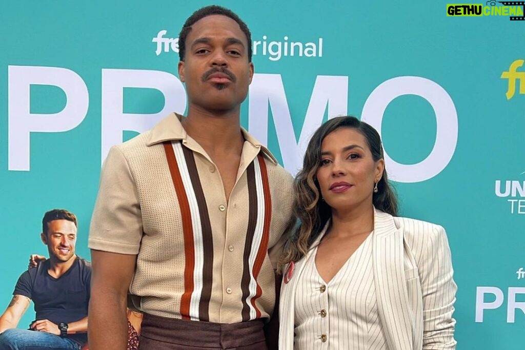 Christina Vidal Instagram - About last night… a dream come true! I thank God! Last nights PRIMO after dark premier at Santa Monica pier was a hit! It was so wonderful getting to catch up with my super talented cast mates and getting to talk about this fantastic show with all the press. We missed our writers and our executive producers, who are the driving force and foundation of this beautiful show. But we understand and We support them! A big thank you to our leader and captain and number one supporter @shea.serrano for this opportunity, and trusting us to play these roles! thank you Mike shur, Morgan Sackett and David Miner; as well as @lisamusebryant @mightypeter and @carlahoolcasting for giving me this opportunity! Thank you @amazonfreevee @yoliguillen and @nbcuniversal for all your support of our little show 🫶🏽 I had a blast working on the show and am honored to have done so. I sincerely hope you all enjoy watching it as much as we enjoyed making it for you. :) #PRIMO #amazonfreevee Glam Squad: Hair: @stephrives Makeup: @bryanmendez Styling: @saraborgesestyling Suit: @tedbaker