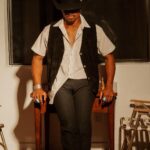 Christina Vidal Instagram - My smokin hot horseman 🥵 #tonylamaboots Styling by: @jennaunderwood__ Photos by: @raulesprza