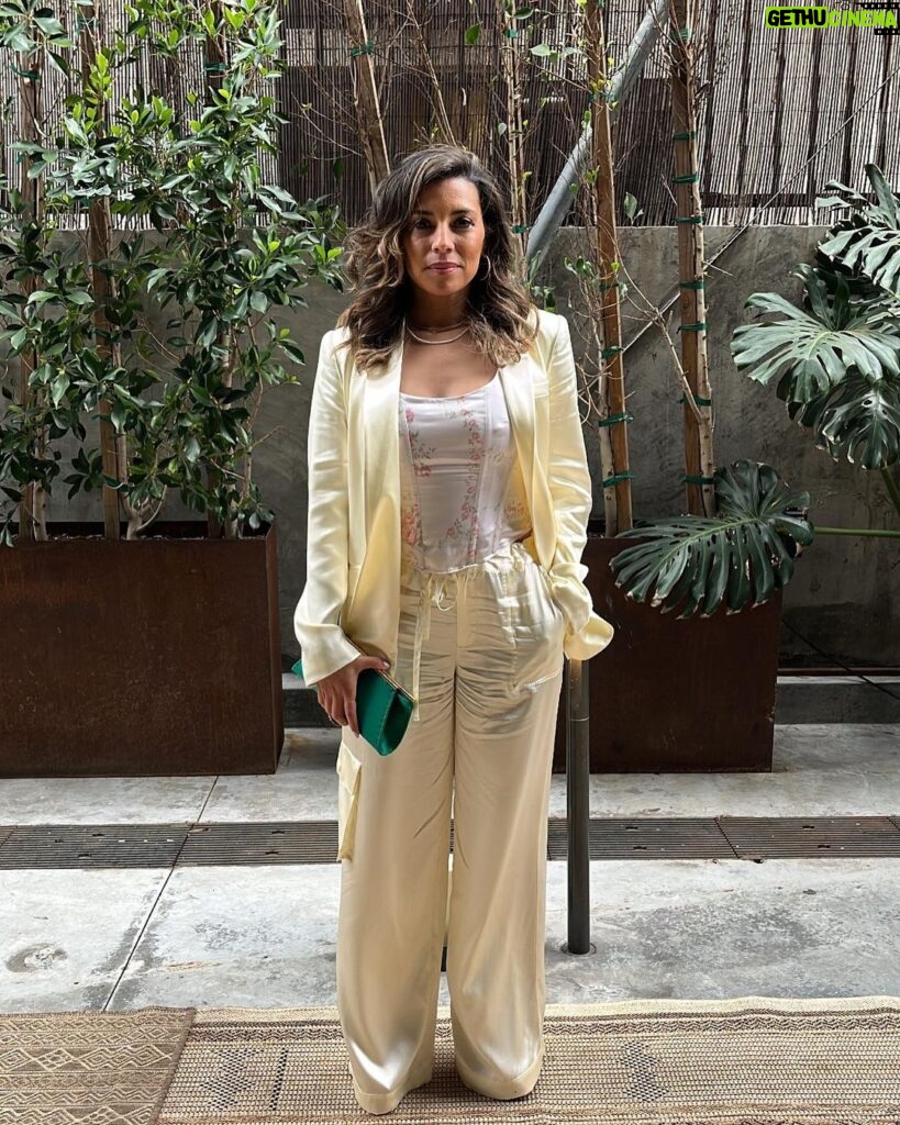 Christina Vidal Instagram - Really enjoyed this look today! #Primo #amazonfreevee #pressday #NBCUniversalemmyluncheon Hair: @jeremytardo Makeup: @mcdcoria Styling: @saraborgesestyling Outfit: @loveshackfancy Shoes: @kennethcole Clutch: @tylerellisofficial Earrings: @nadrijewelry Rings: @maisonmiru Necklaces & bracelets: @lili_claspe